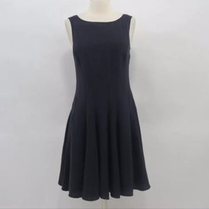 Theory Women’s Maritime Dark Blue Kaien Dress 4 Fit & Flare Flowy Poly Blend